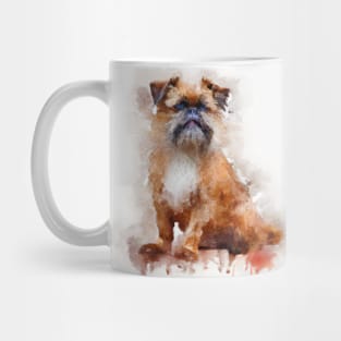 Brussels Griffon Watercolor - Dog Lovers Mug